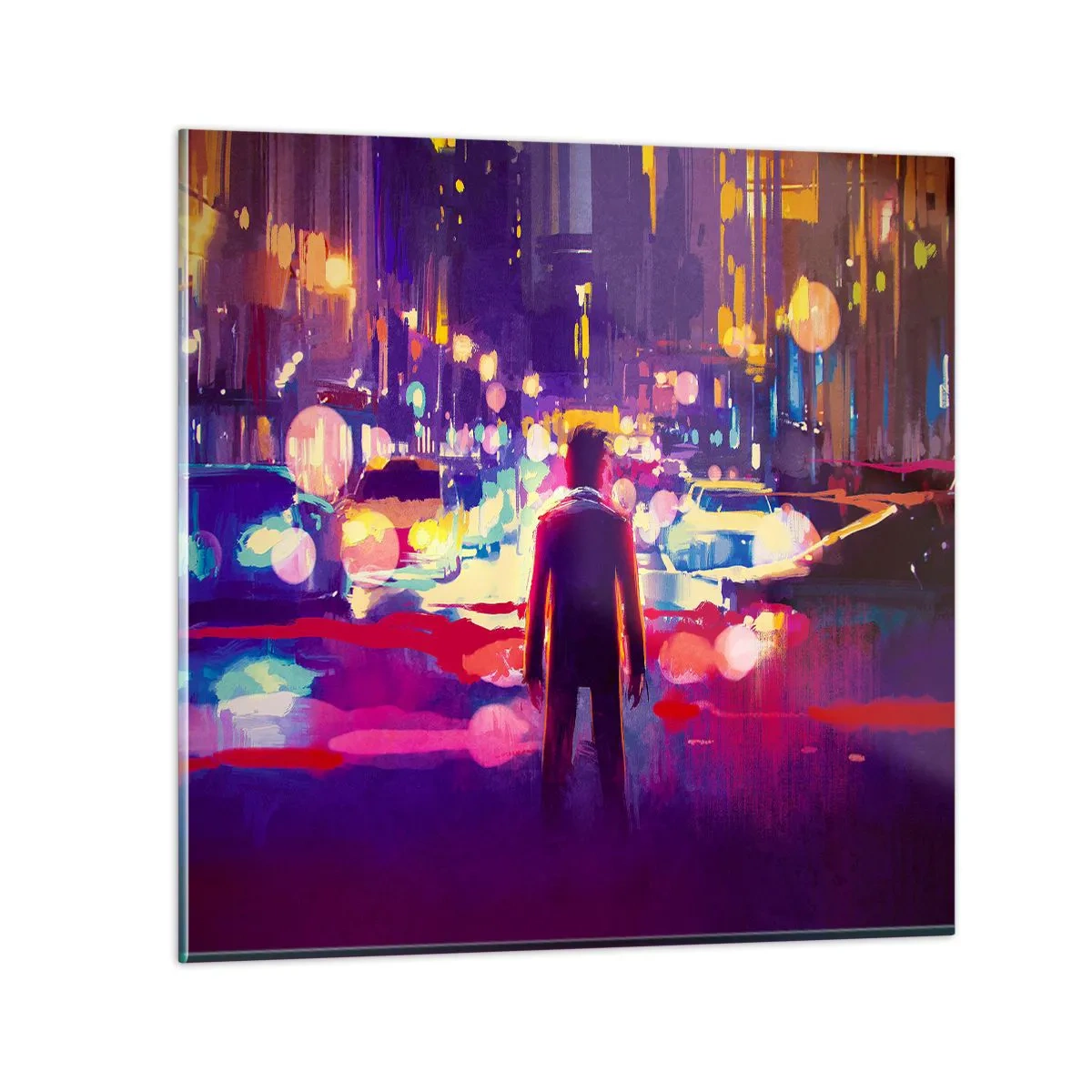 Glasbild - Bild auf glas - Eingetaucht in das Licht - 30x30 cm