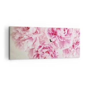 Bild auf Leinwand - Leinwandbild - In rosa Glamour - 100x40 cm