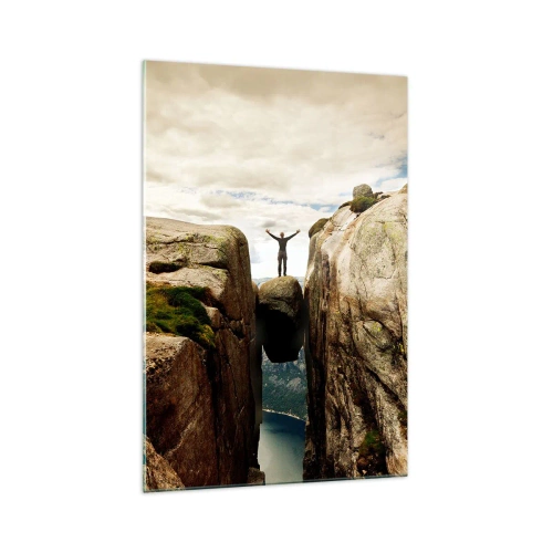 Glasbild - Bild auf glas - Wie geht's mir?! - 70x100 cm