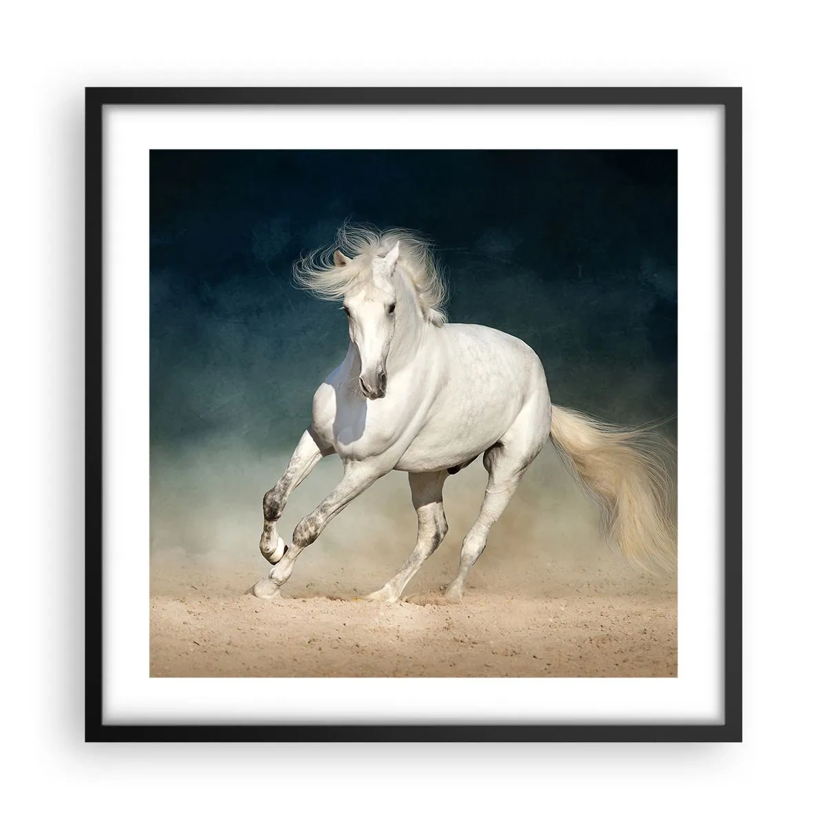 Poster in einem schwarzem Rahmen - Freiheit in ihrem reinen Zustand - 50x50 cm