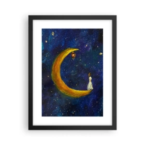 Poster in einem schwarzem Rahmen - Der Ruf der Welt - 30x40 cm