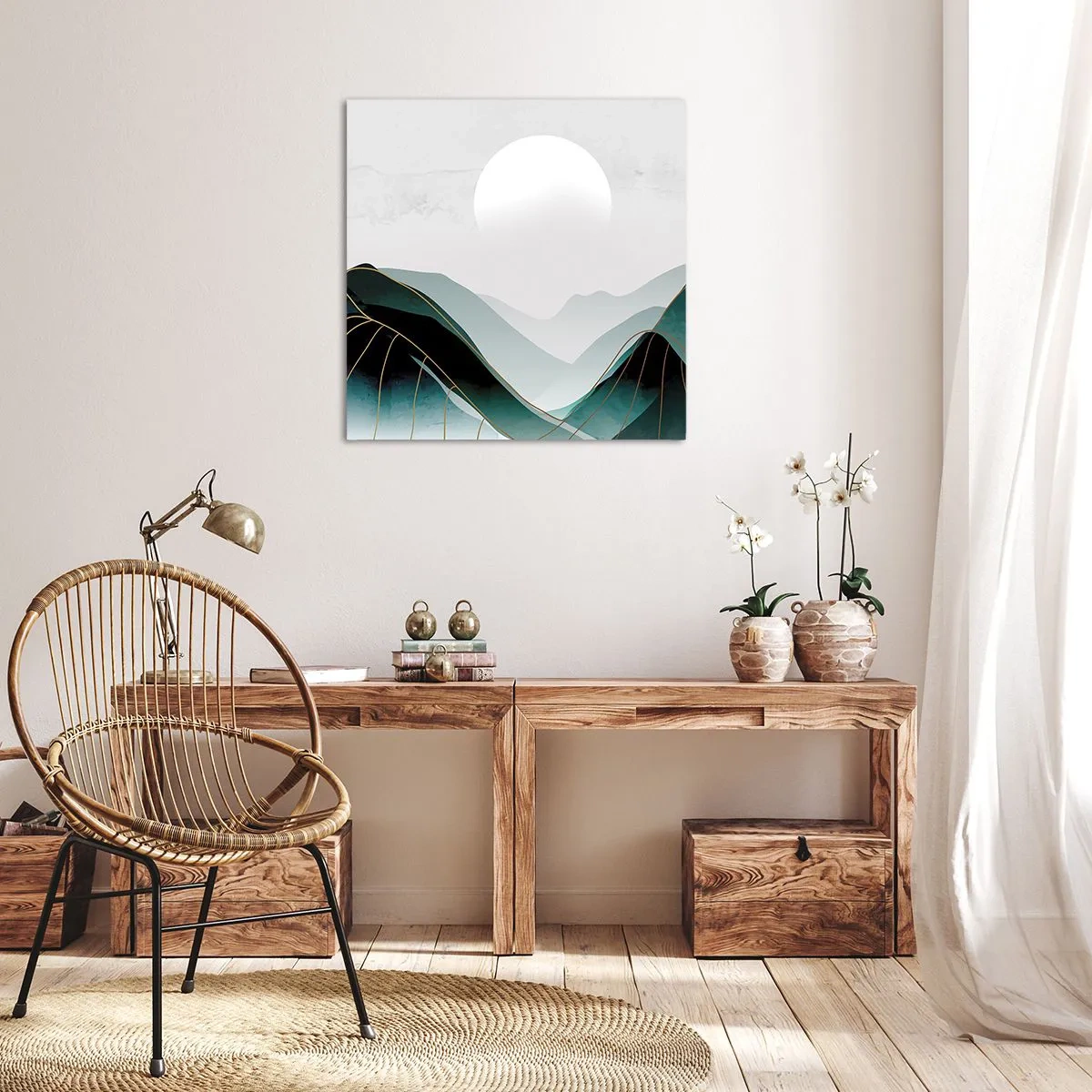 Bild auf Leinwand - Leinwandbild - In voller Majestät - 60x60 cm