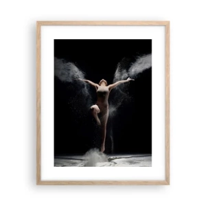 Poster in einem Rahmen aus heller Eiche - Elfen existieren - 40x50 cm