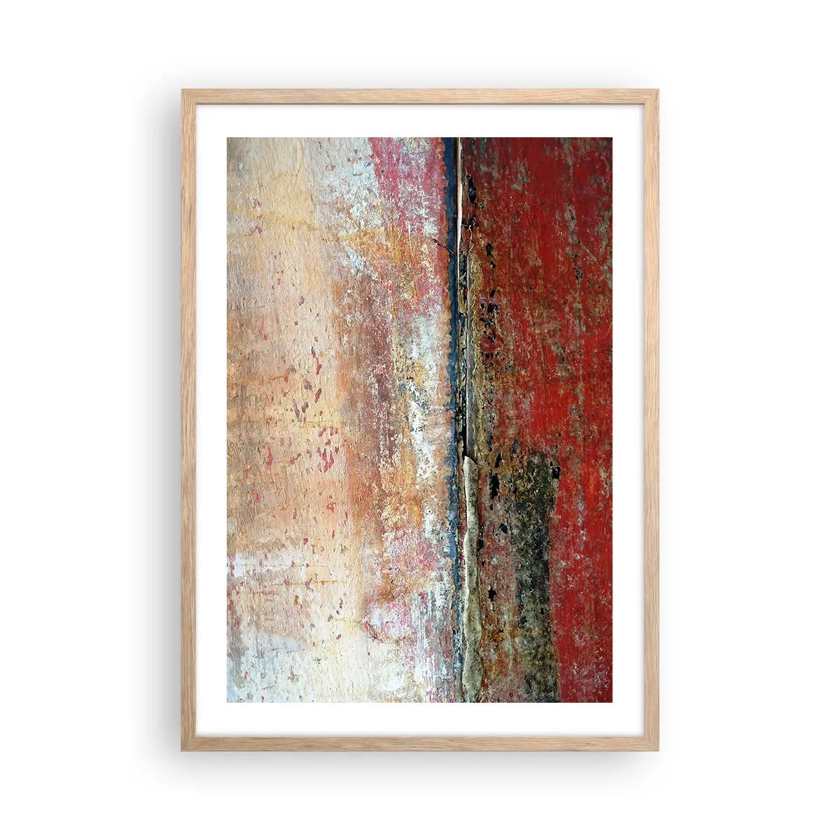 Poster in einem Rahmen aus heller Eiche - Vielleicht liegt es am Meer - 50x70 cm