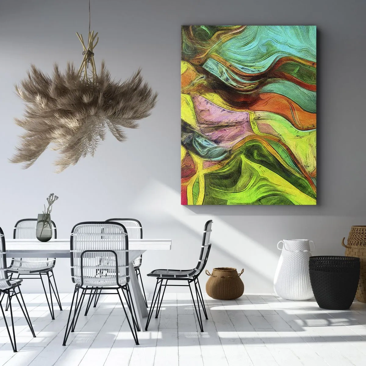 Bild auf Leinwand - Leinwandbild - Bewegung ist Leben - 45x80 cm