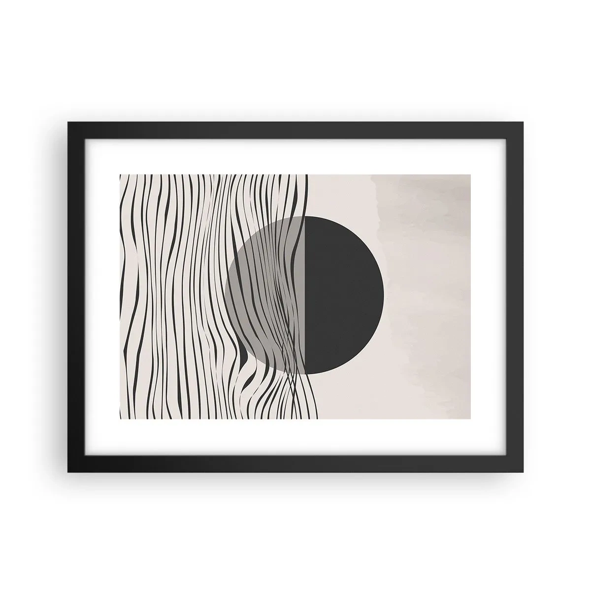 Poster in einem schwarzem Rahmen - Halbe Komposition - 40x30 cm