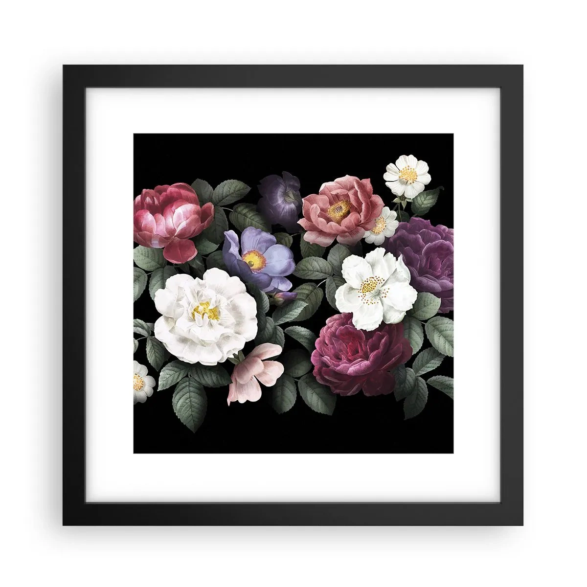 Poster in einem schwarzem Rahmen - Aus dem Englischen Garten - 30x30 cm