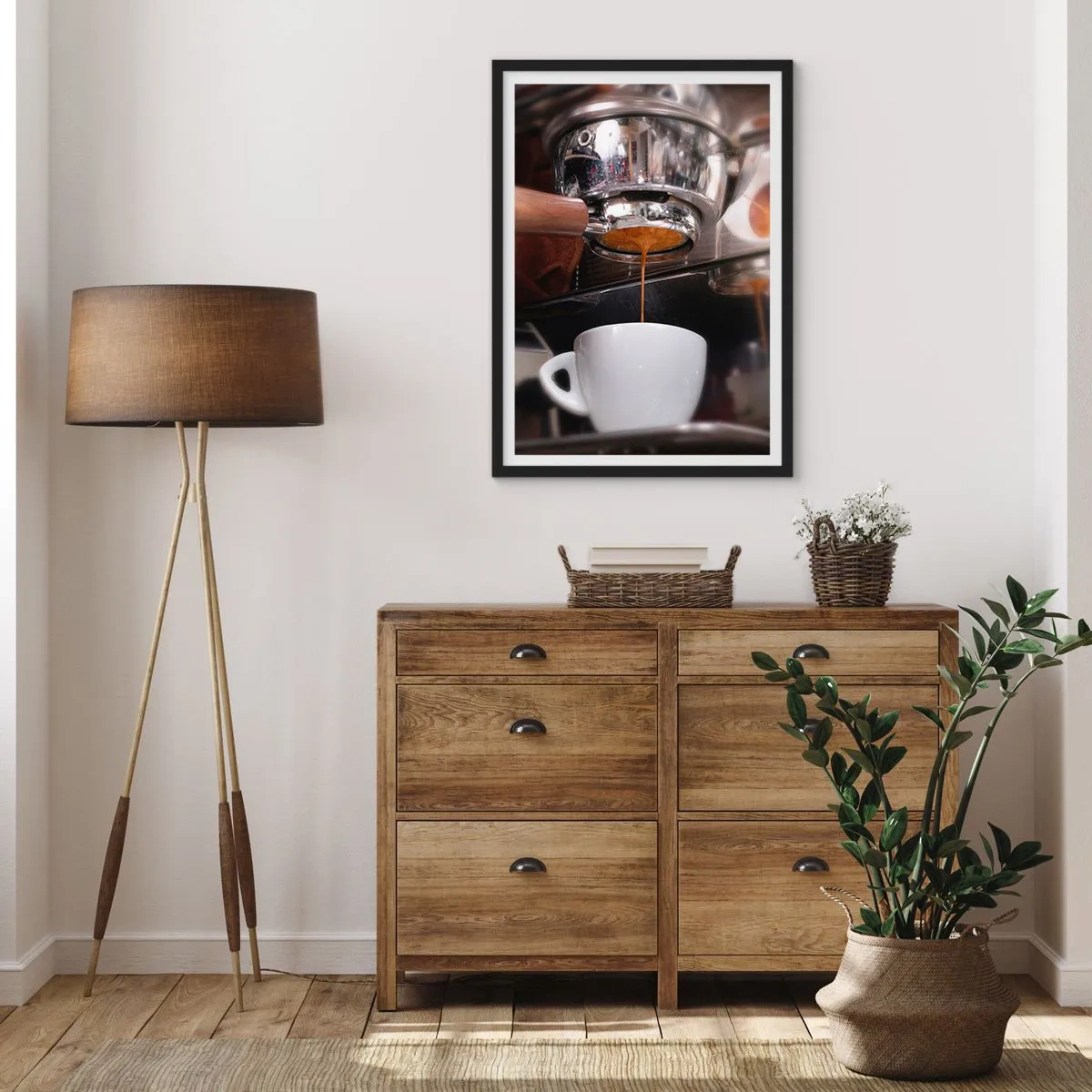 Poster in einem schwarzem Rahmen - Gute Zeit des Tages - 61x91 cm