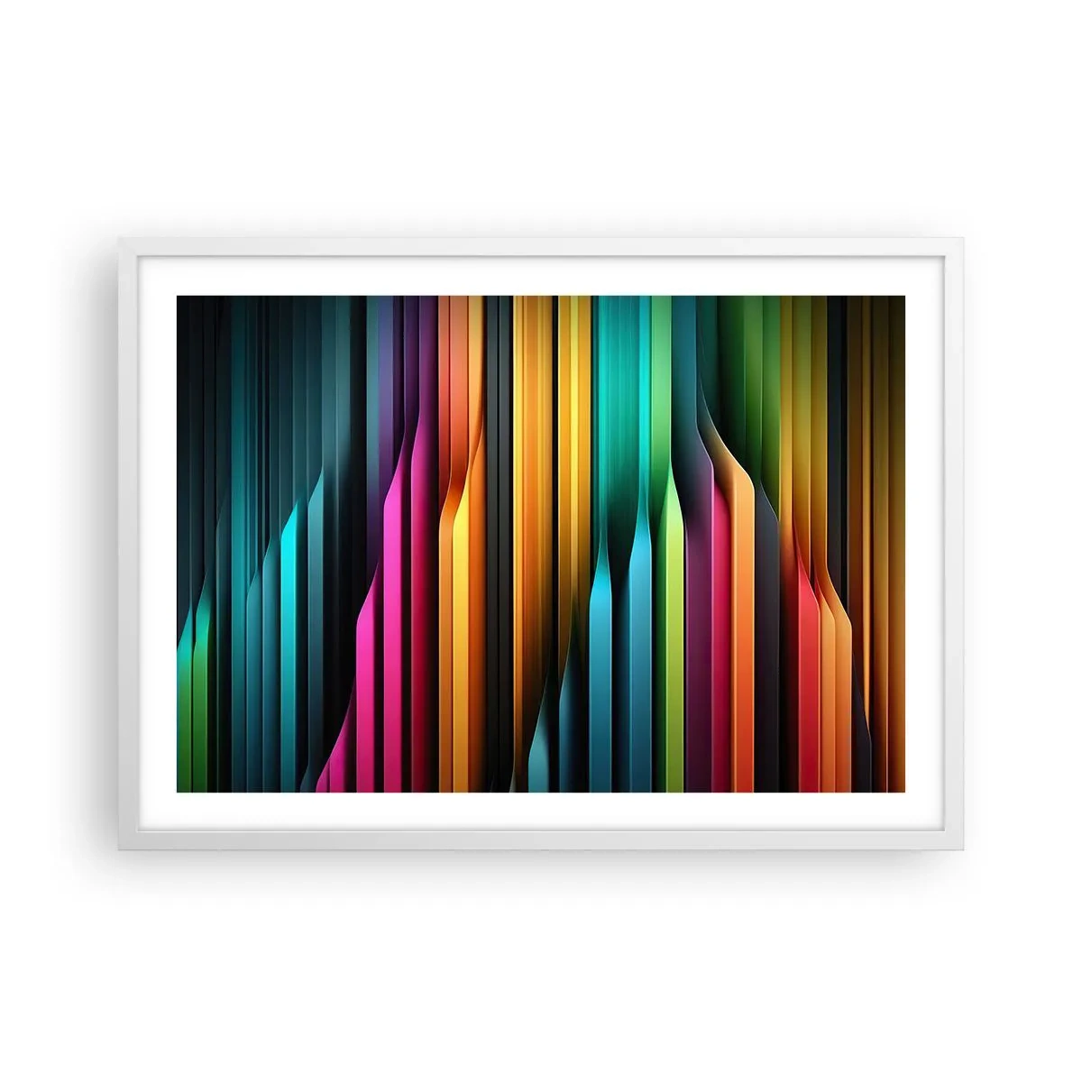 Poster in einem weißen Rahmen - Lichtorgan - 70x50 cm