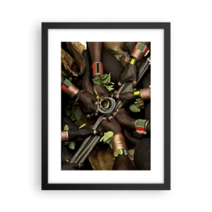 Poster in einem schwarzem Rahmen - Wir sind zusammen - 30x40 cm