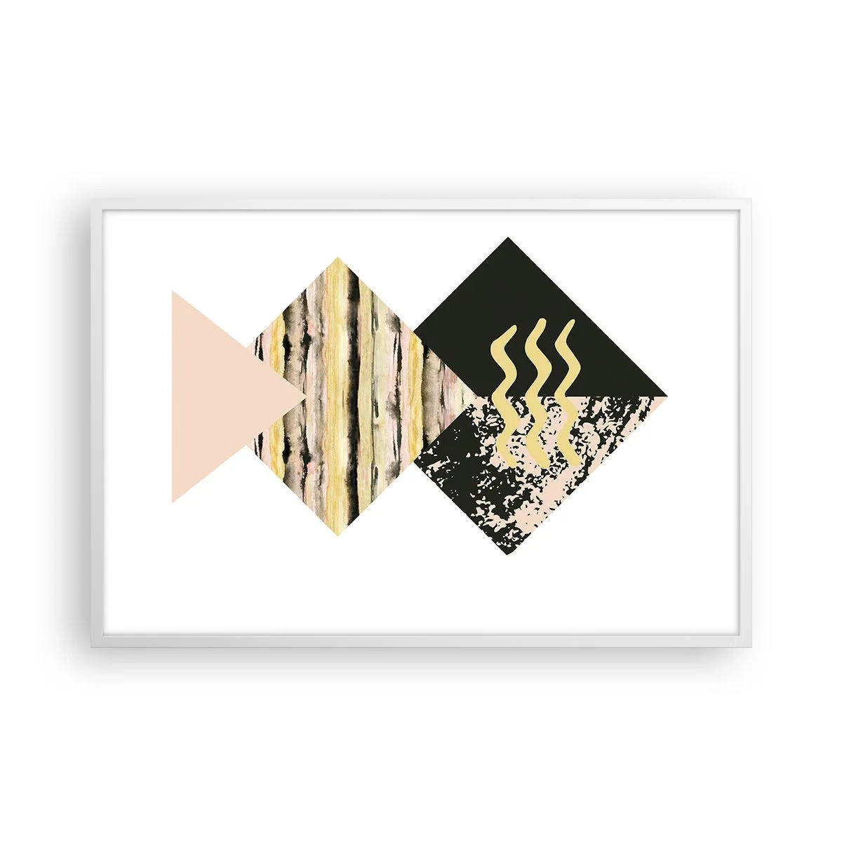 Poster in einem weißen Rahmen - Es ist nicht so einfach - 91x61 cm