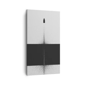 Bild auf Leinwand - Leinwandbild - Direkt zum Ziel - 45x80 cm