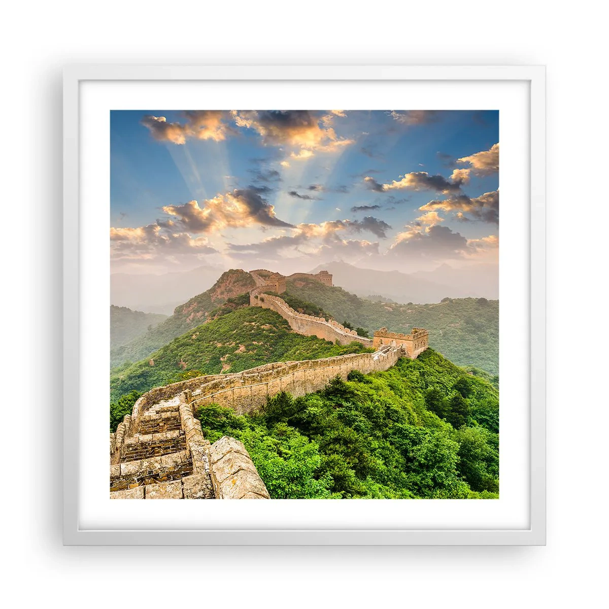 Poster in einem weißen Rahmen - Ewige Größe - 50x50 cm