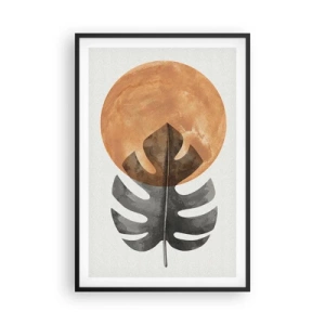 Poster in einem schwarzem Rahmen - Immer die Sonne - 61x91 cm
