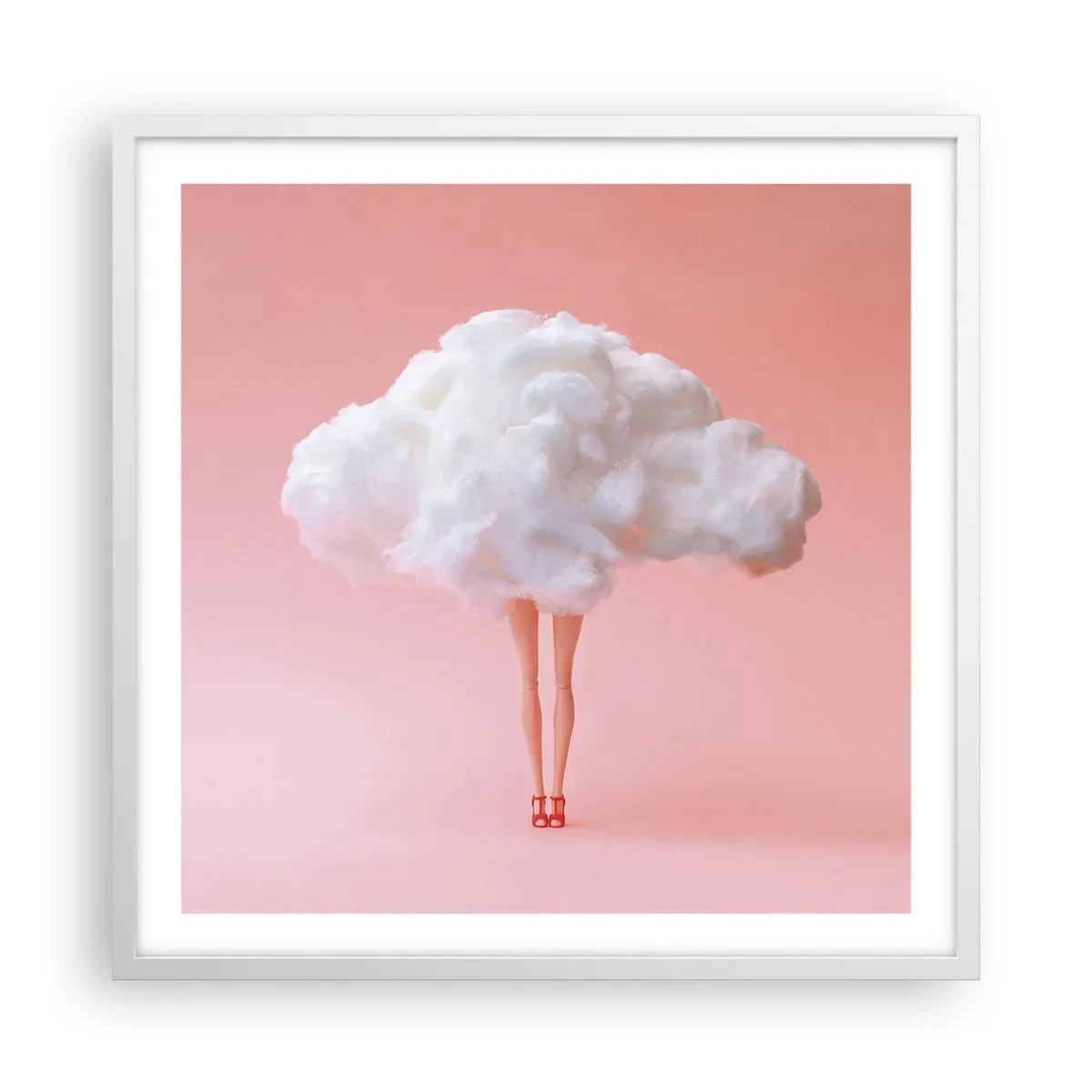 Poster in einem weißen Rahmen - Süßes Versprechen - 60x60 cm