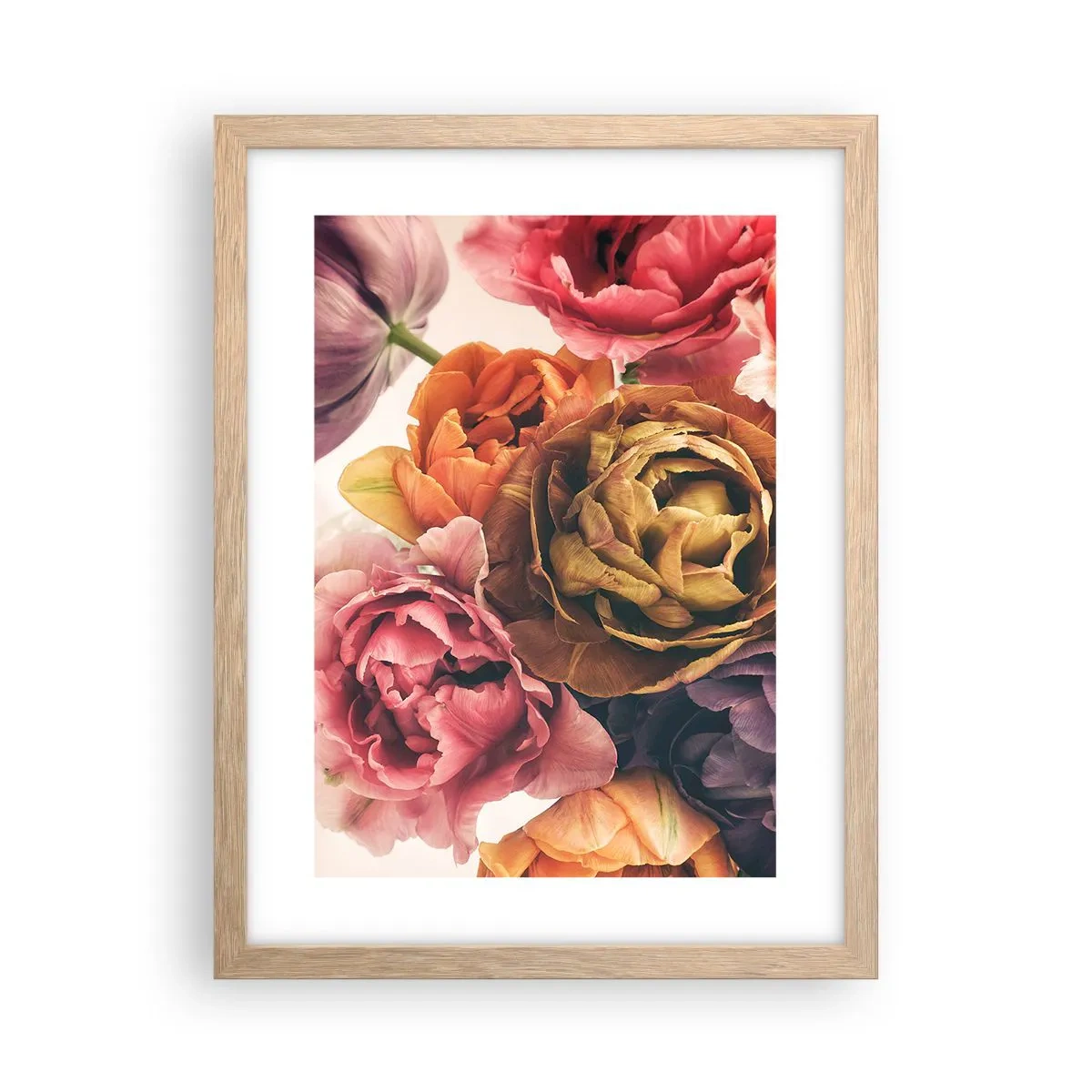 Poster in einem Rahmen aus heller Eiche - Eine Feier des Lebens - 30x40 cm