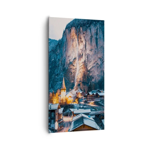 Bild auf Leinwand - Leinwandbild - Der leuchtende Geist des Winters - 65x120 cm