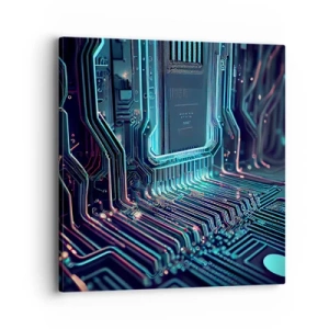 Bild auf Leinwand - Leinwandbild - Ich denke nur… - 40x40 cm