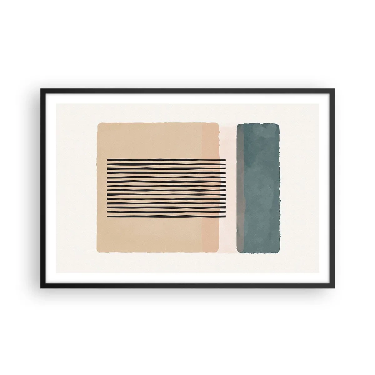 Poster in einem schwarzem Rahmen - Alles ist in Ordnung - 91x61 cm