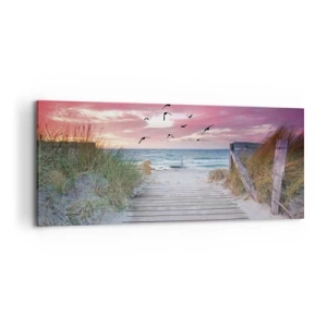 Bild auf Leinwand - Leinwandbild - Baltischer Eindruck - 100x40 cm