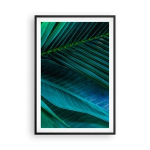 Poster in einem schwarzem Rahmen - Die Anatomie des Grüns - 61x91 cm