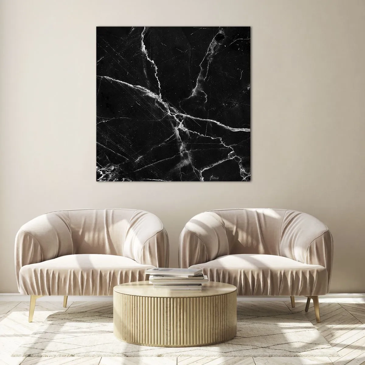 Glasbild - Bild auf glas - Geheimleben des Steins - 40x40 cm