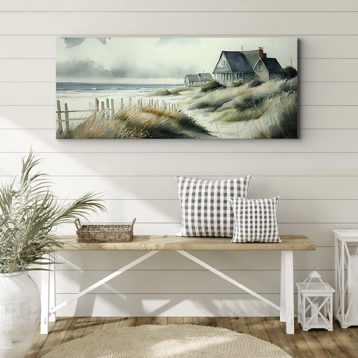 Bild auf Leinwand - Leinwandbild - Abseits vom Trubel - 100x40 cm