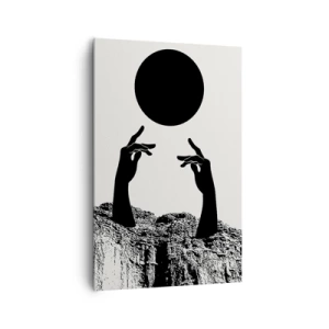 Bild auf Leinwand - Leinwandbild - Surrealistische Komposition: die Sonne und der Rest - 80x120 cm