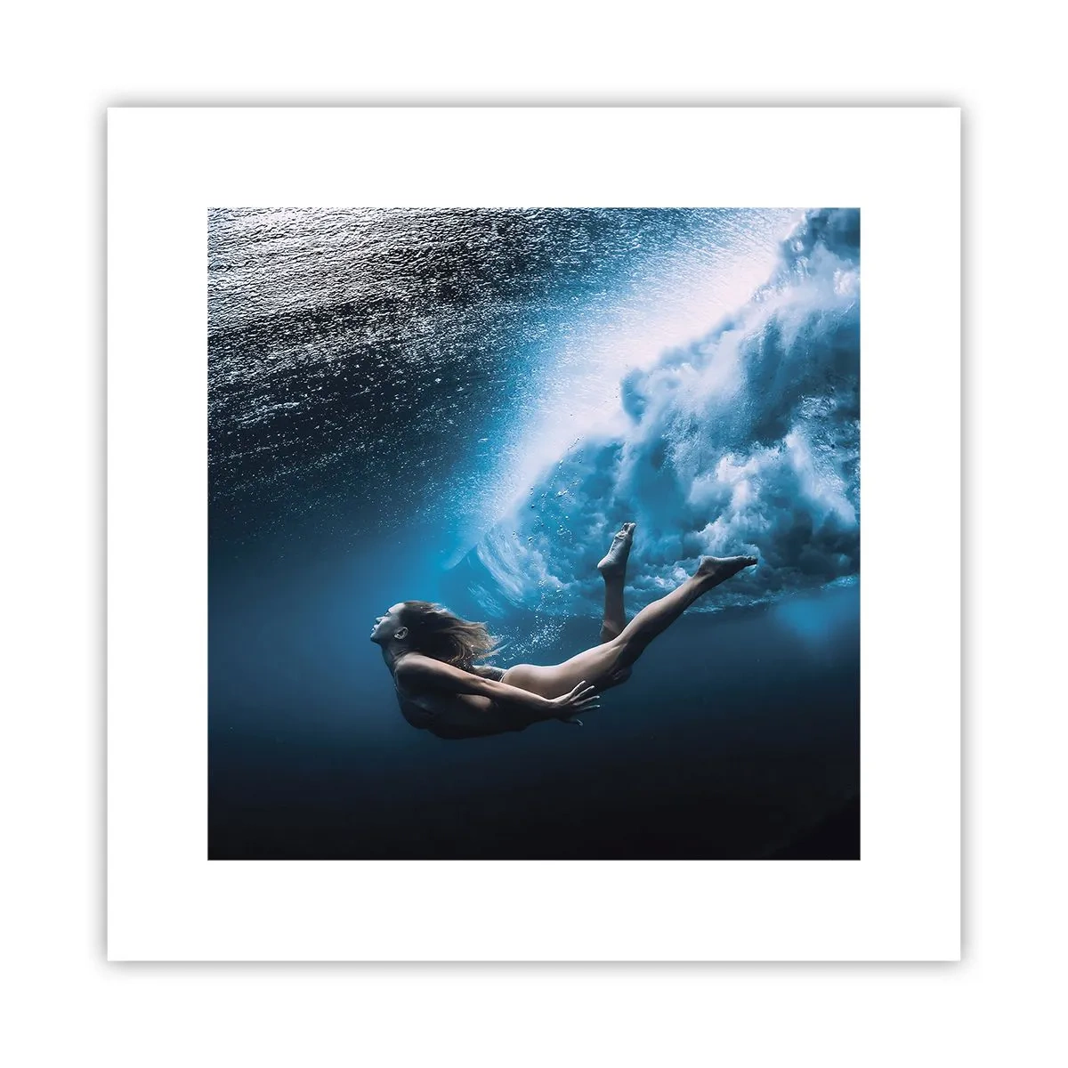 Poster - Moderne Meerjungfrau - 30x30 cm