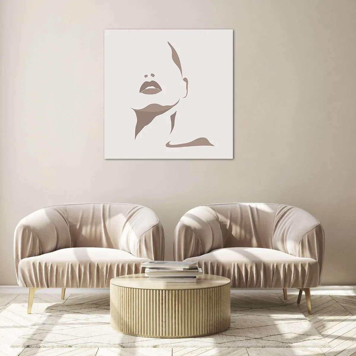 Glasbild - Bild auf glas - Aus Licht und Schatten - 50x50 cm