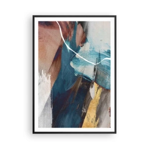 Poster in einem schwarzem Rahmen - Großzügig und mit Energie - 70x100 cm