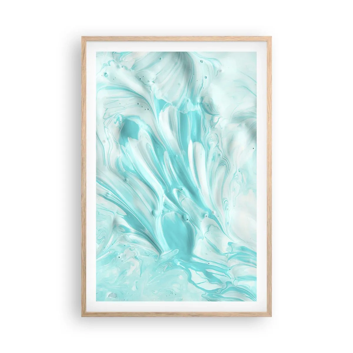 Poster in einem Rahmen aus heller Eiche - Für immer zusammen - 61x91 cm