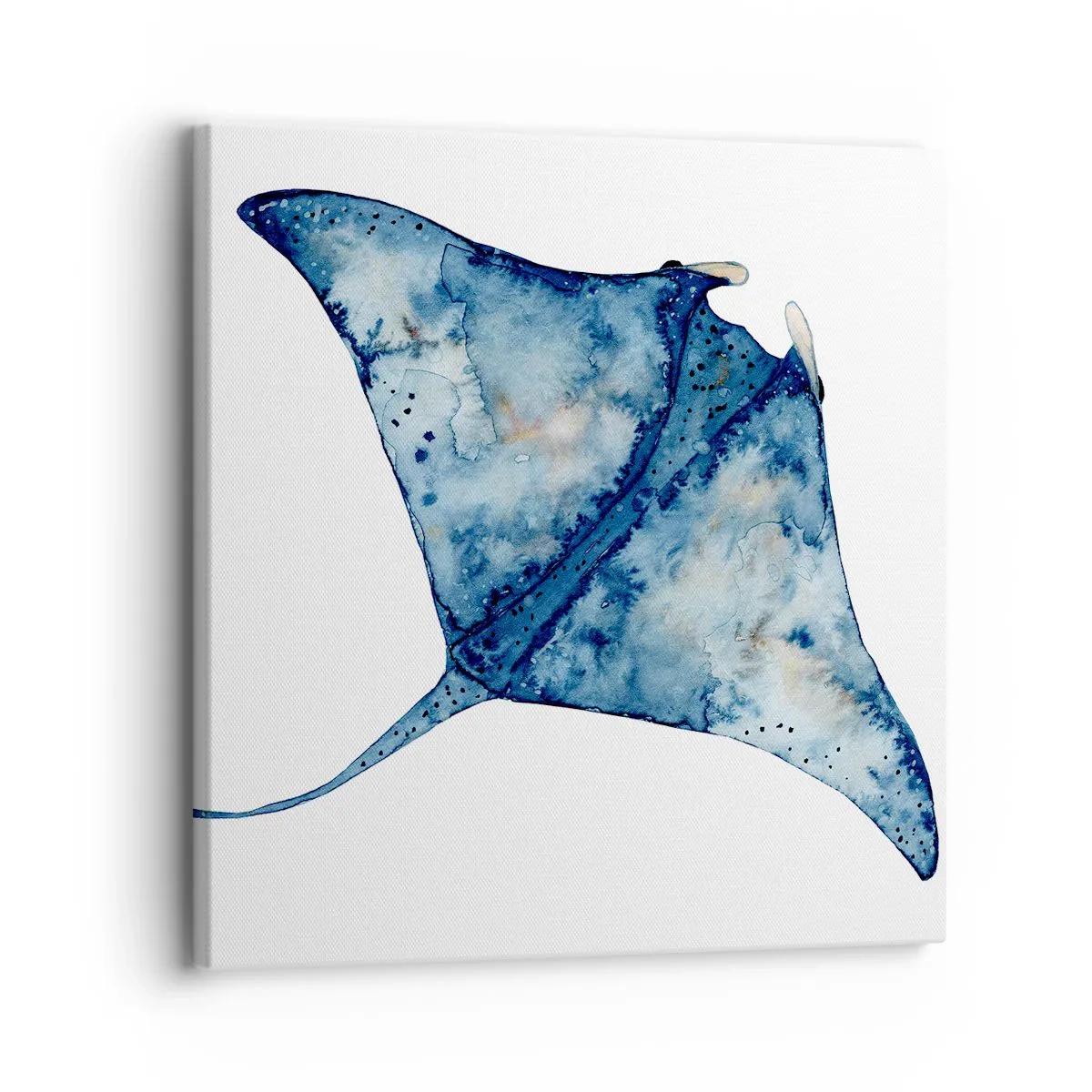 Bild auf Leinwand - Leinwandbild - Leben im Blau - 30x30 cm