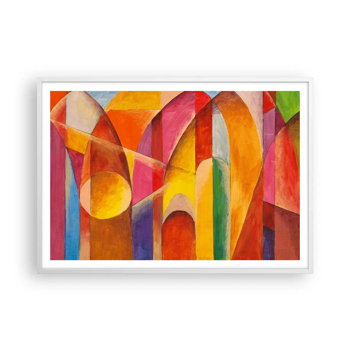 Poster in einem weißen Rahmen - Kathedrale der Sonne - 100x70 cm