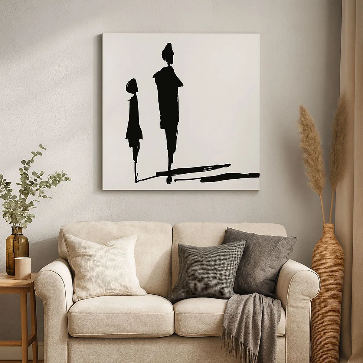 Bild auf Leinwand - Leinwandbild - Mit Sicherheit zusammen? - 30x30 cm