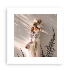 Poster - Die Sonne und das Mädchen - 30x30 cm