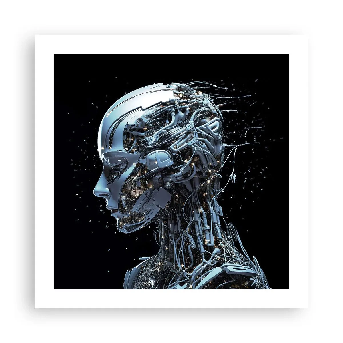 Poster - Technologie ist eine Frau - 50x50 cm