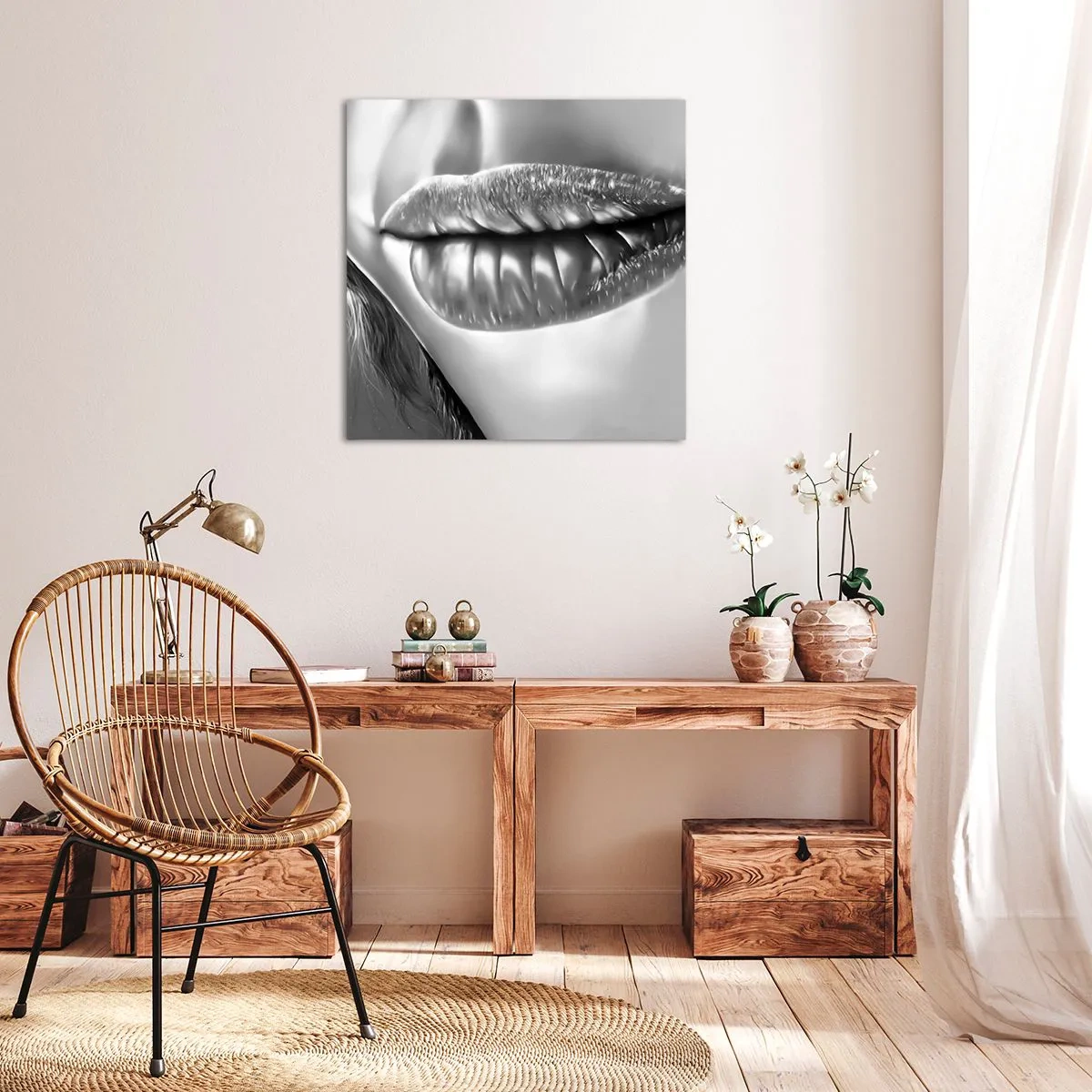 Bild auf Leinwand - Leinwandbild - Ich weiß, was du denkst… - 60x60 cm