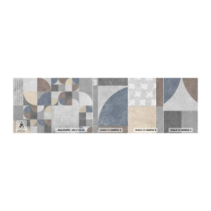 Fototapeten Muster Selbstklebend Deluxe Sticker - Keramische Fantasie - Abstraktion, Stück, Geometrisches Muster - 100x30 cm