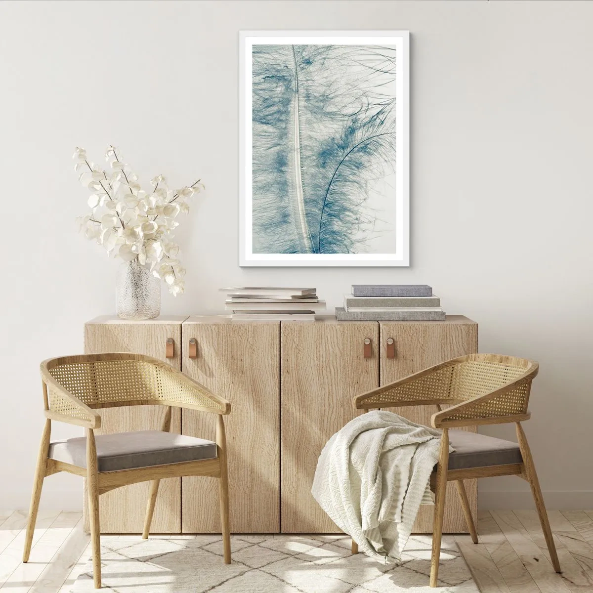 Poster in einem weißen Rahmen - Flüstern der Natur - 30x40 cm