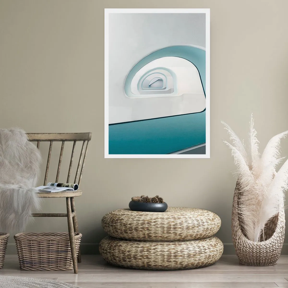 Poster - Bis zum Ende des Blaus - 70x100 cm