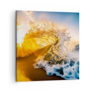 Bild auf Leinwand - Leinwandbild - Spaß im Sand - 60x60 cm