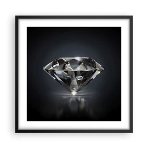 Poster in einem schwarzem Rahmen - Beste Freundin - 50x50 cm