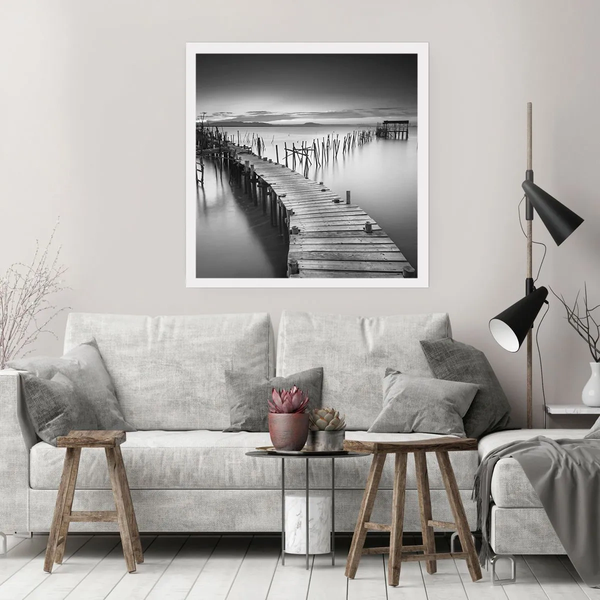 Poster - Der Frieden eines vergessenen Ufers - 30x30 cm