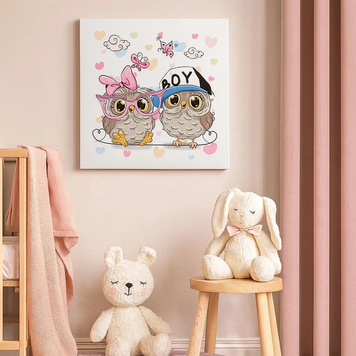 Bild auf Leinwand - Leinwandbild - Lass uns Liebe machen! - 30x30 cm