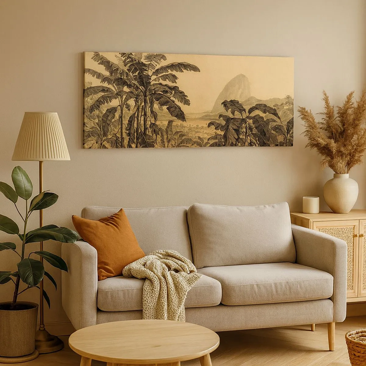 Bild auf Leinwand - Leinwandbild - in einem kolonialen Klima - 100x40 cm