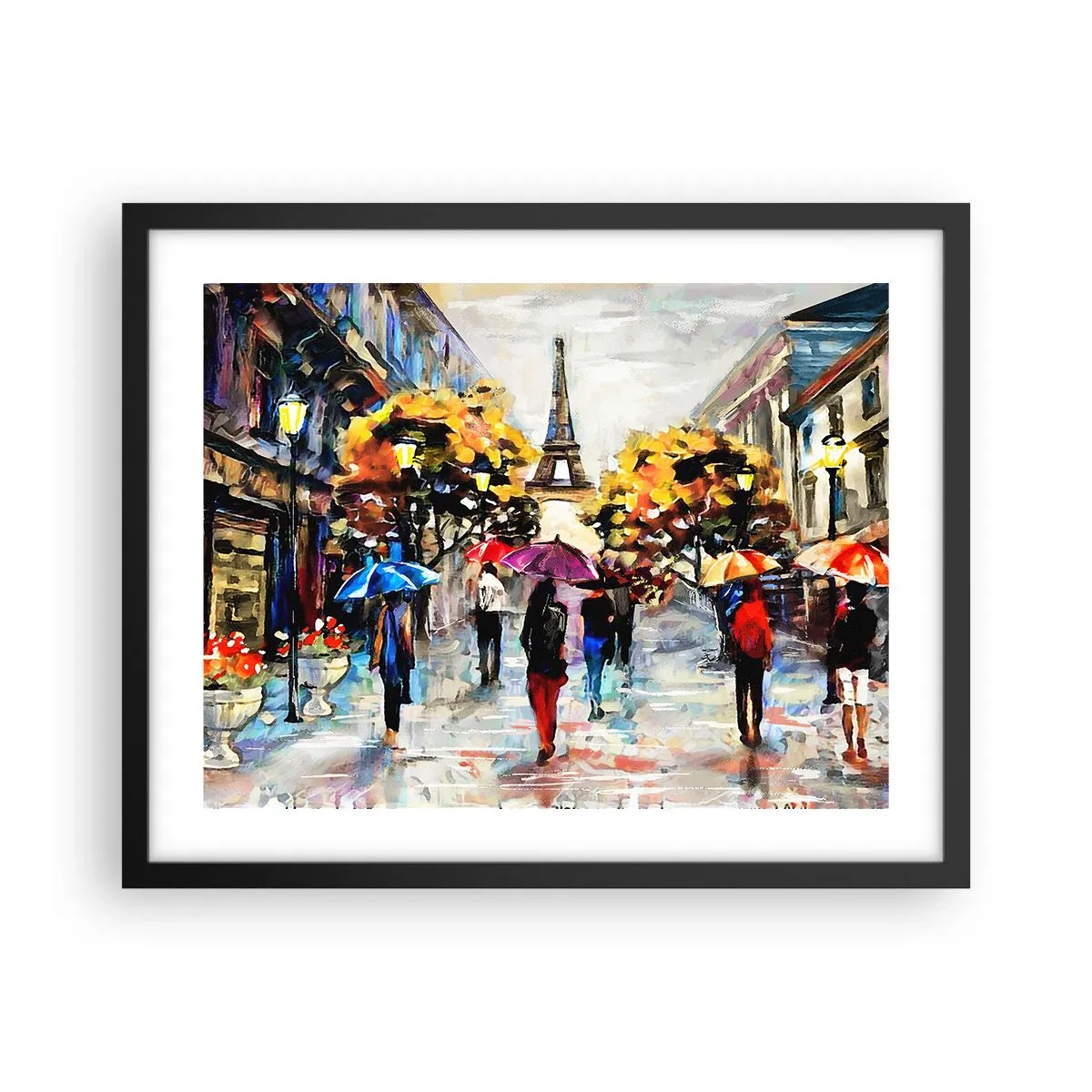 Poster in einem schwarzem Rahmen - Besonders schön im Herbst - 50x40 cm