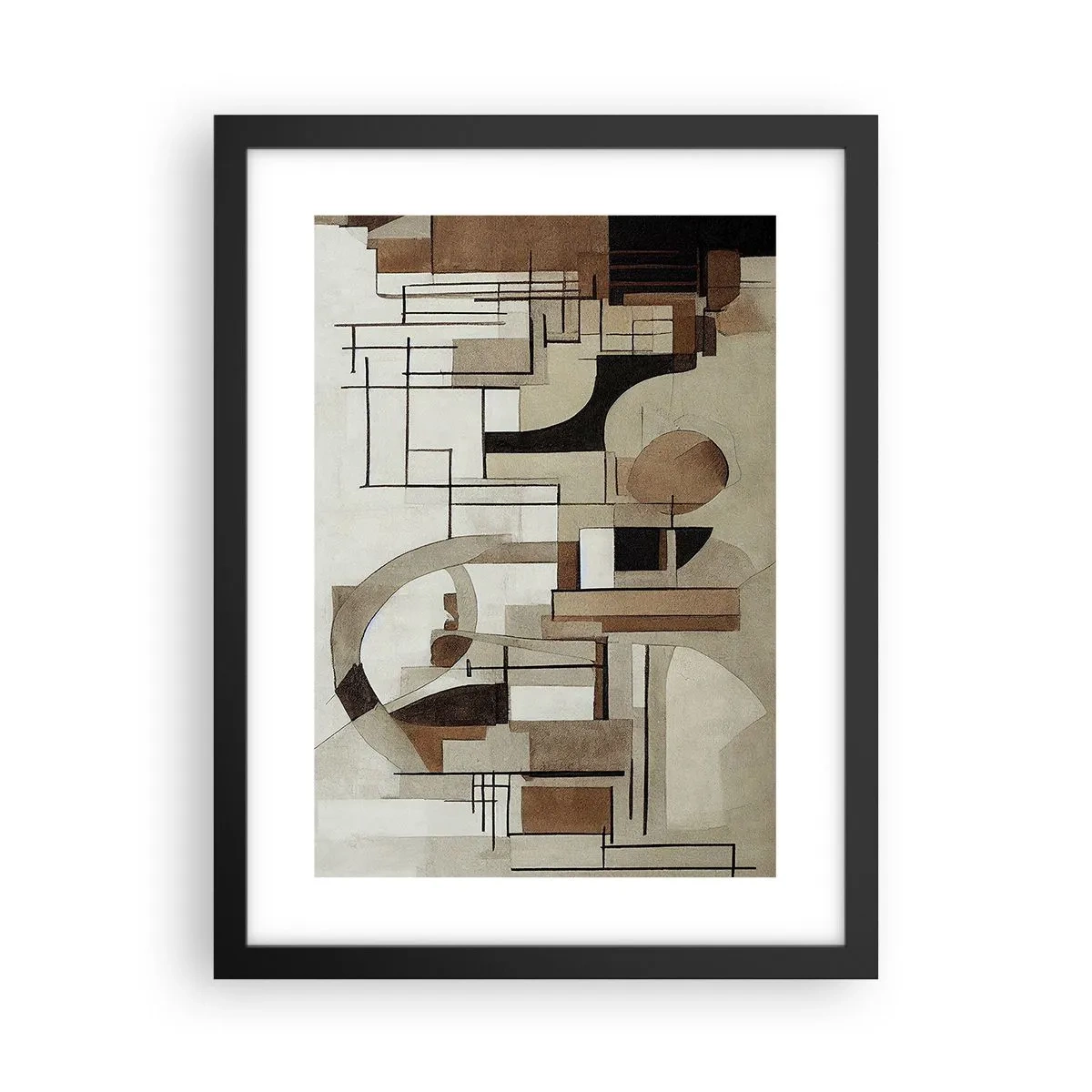 Poster in einem schwarzem Rahmen - Stadtbild 2.0 - 30x40 cm