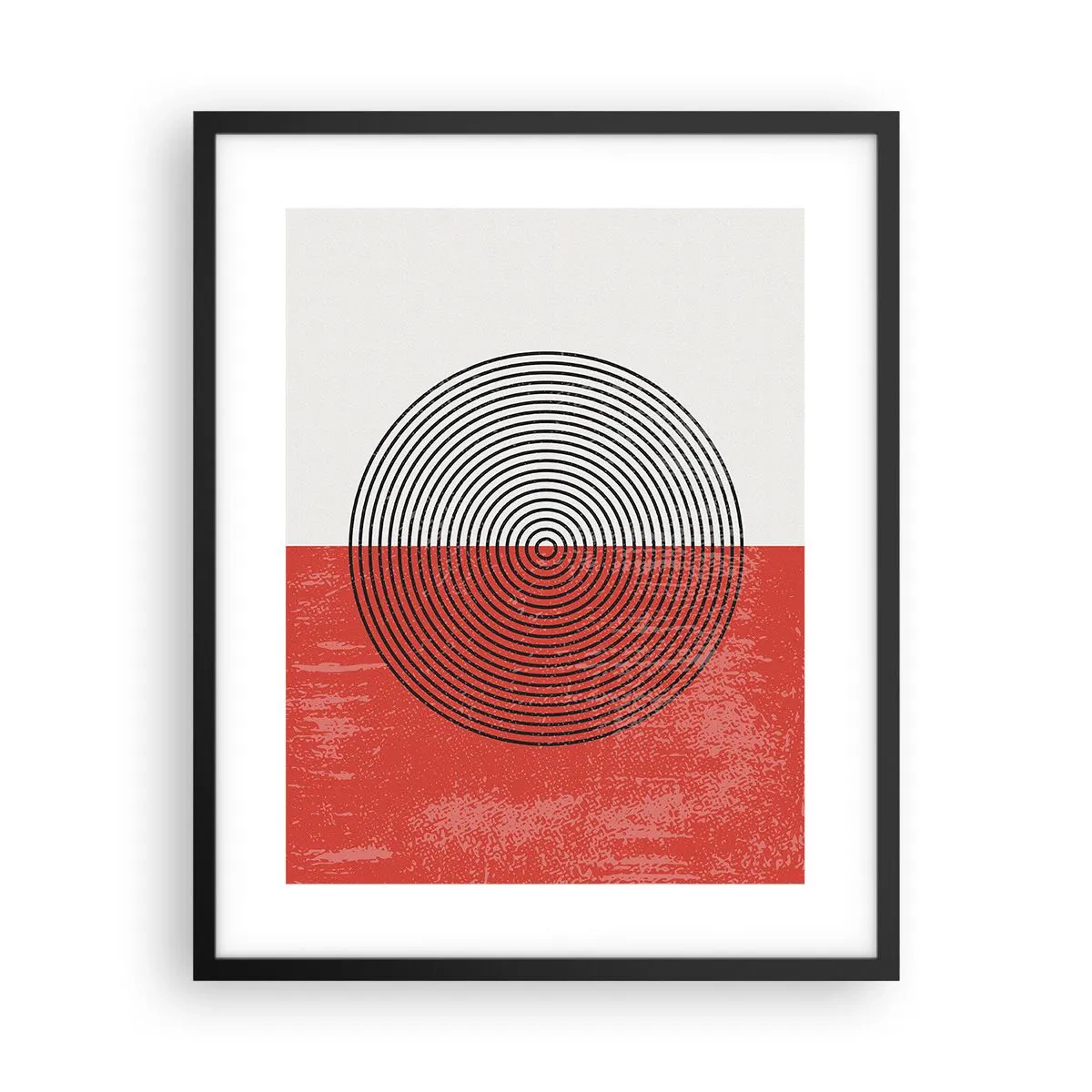 Poster in einem schwarzem Rahmen - Auf den Punkt gebracht - 40x50 cm