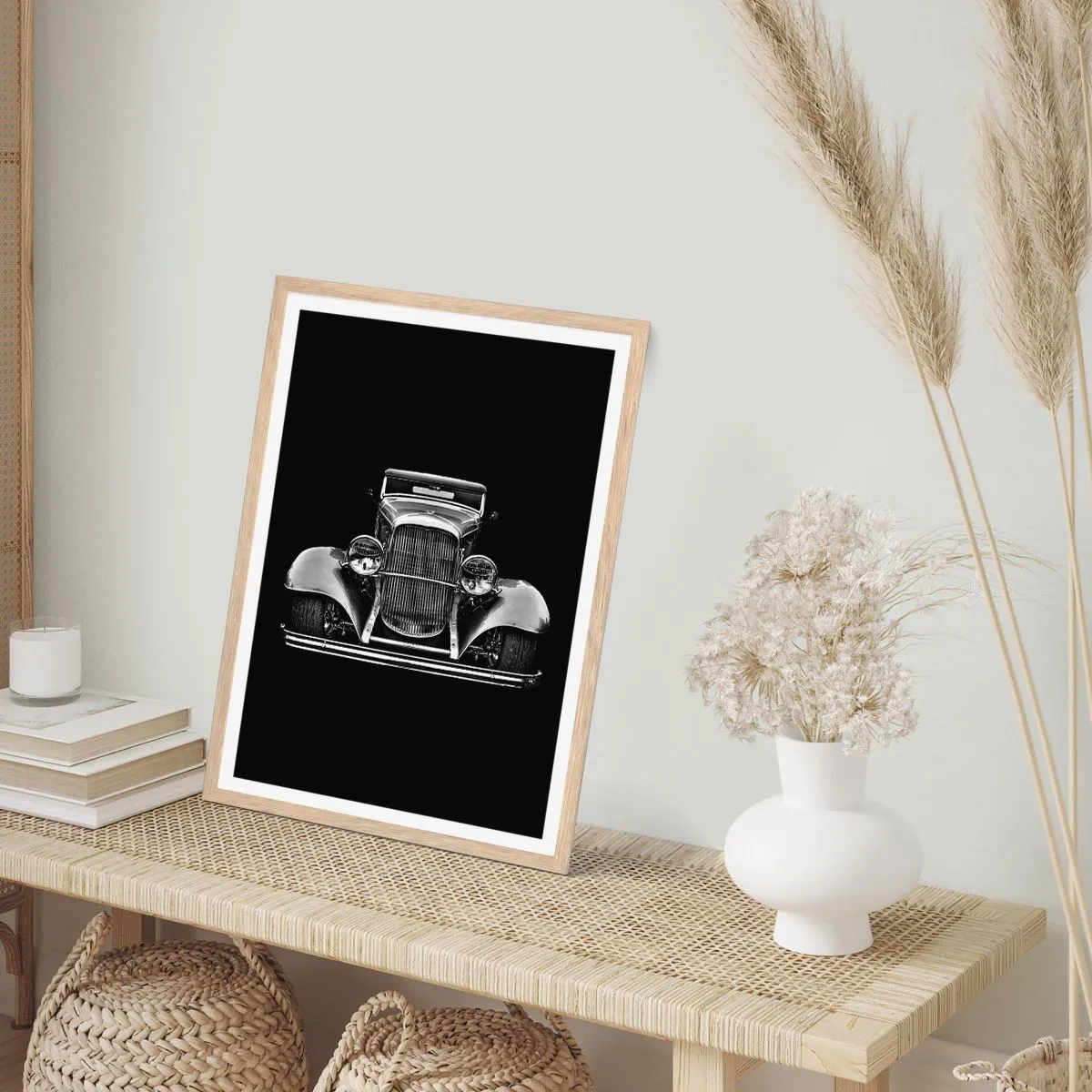 Poster in einem Rahmen aus heller Eiche - Wahrer Gentleman - 50x70 cm